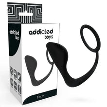 ADDICTED TOYS - PLUG ANAL COM ANEL DE PÊNIS PRETO - Sexshoptuga  Sexshoptuga 