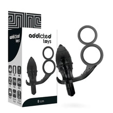 ADDICTED TOYS - PLUG ANAL COM ANEL DUPLO PRETO - Sexshoptuga  Sexshoptuga 