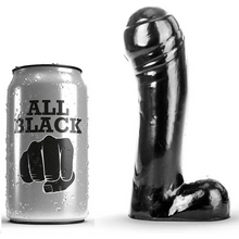 ALL BLACK - DILDO PRETO 15 CM - Sexshoptuga  Sexshoptuga 