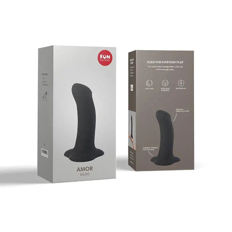 FUN FACTORY - AMOR DILDO PRETO - Sexshoptuga 