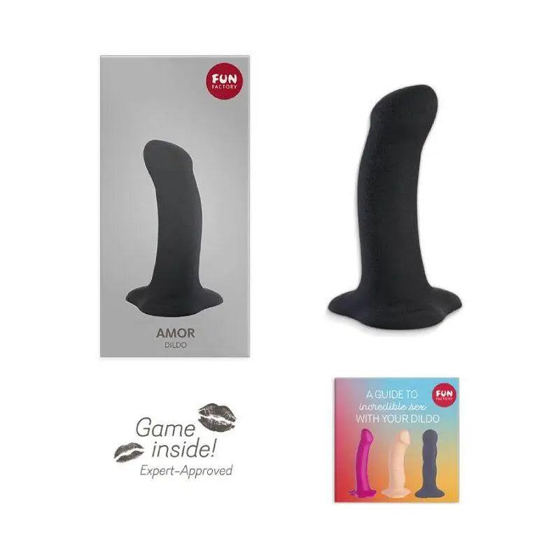 FUN FACTORY - AMOR DILDO PRETO - Sexshoptuga 