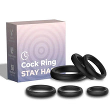 ARMONY - ANÉIS DE BLOQUEIO SILICONE PRETO - Sexshoptuga  Sexshoptuga 