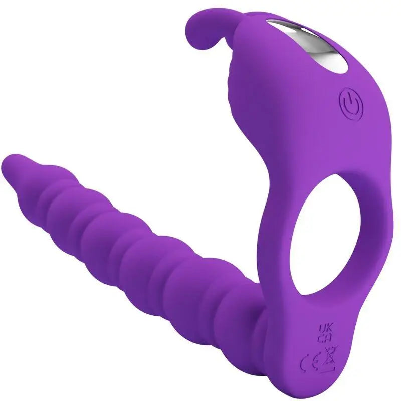 PRETTY LOVE - BLACKNEY ANÉIS PARA PÊNIS COM PLUG VIBRADOR - Sexshoptuga 