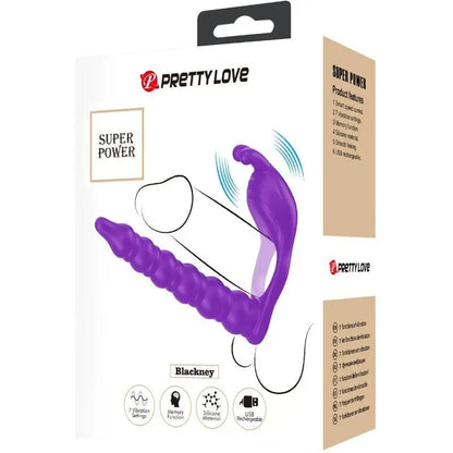 PRETTY LOVE - BLACKNEY ANÉIS PARA PÊNIS COM PLUG VIBRADOR - Sexshoptuga 