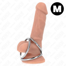 KINK - ANEL DE PÊNIS TRIPLO DE METAL CROMADO 3,8 CM A 5 CM MODELO 2 - Sexshoptuga  Sexshoptuga 