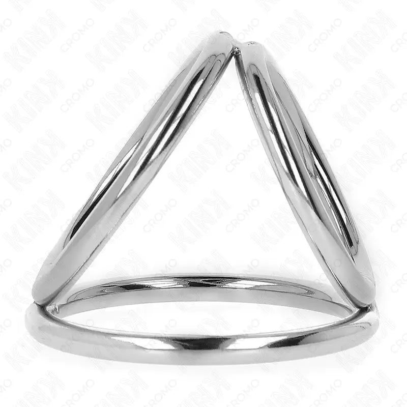 KINK - ANEL DE PÊNIS TRIPLO DE METAL CROMADO 3,8 CM A 5 CM MODELO 2 - Sexshoptuga 