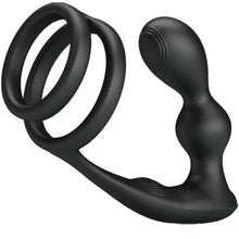 PRETTY LOVE - ANEL PARA PÊNIS MARSHALL COM PLUG ANAL VIBRATÓRIO COM CONTROLE REMOTO - Sexshoptuga  Sexshoptuga 