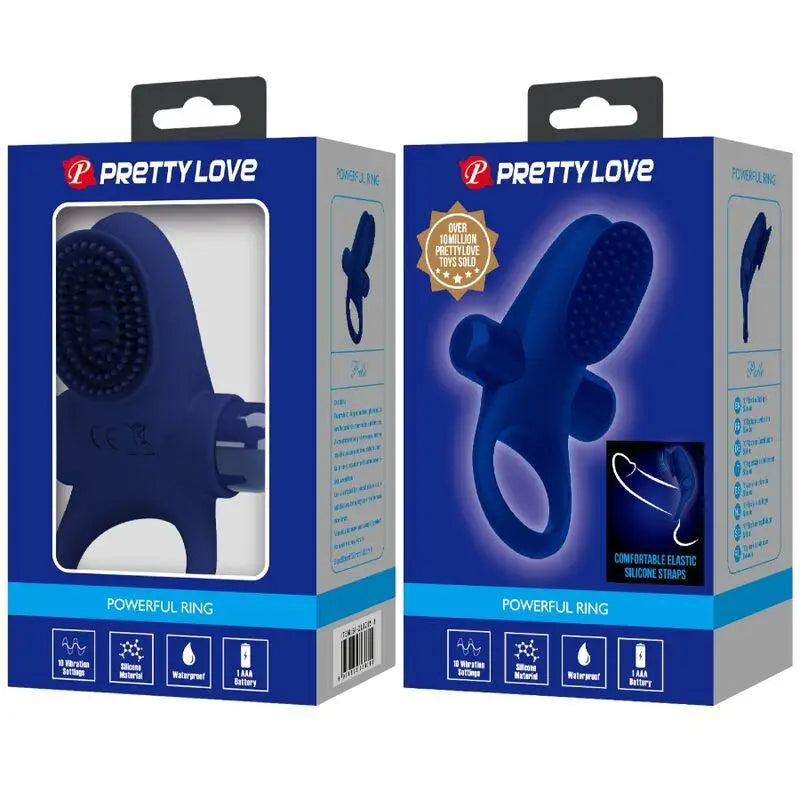 PRETTY LOVE - PALLE ANEL COM VIBRAO AZUL - Sexshoptuga 