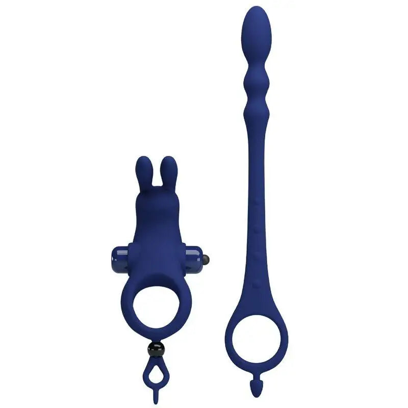 PRETTY LOVE - AYAD ANEL VIBRADOR COELHO COM PLUG AZUL - Sexshoptuga 