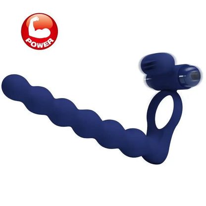 PRETTY LOVE - AJMAL ANEL VIBRADOR COM PLUG AZUL - Sexshoptuga 