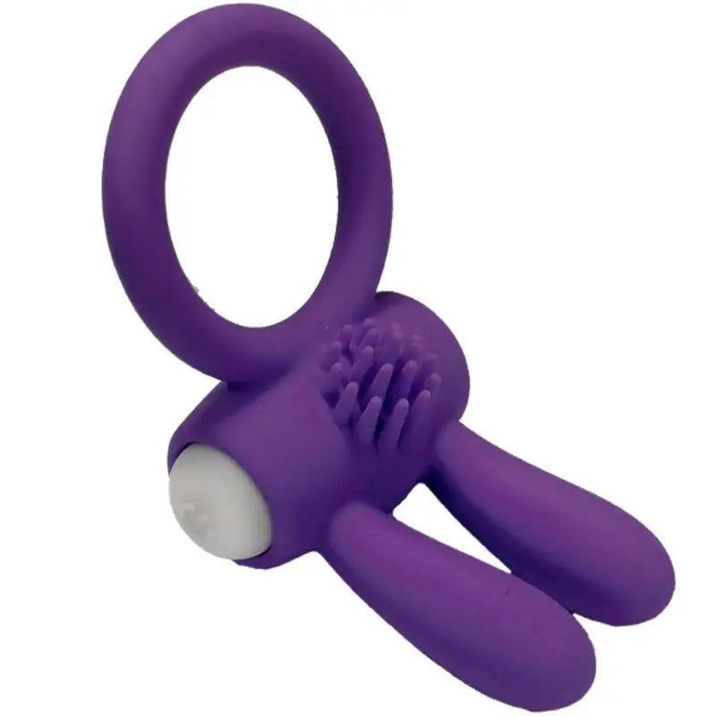 ARMONY - MR BUNNY ANEL VIBRADOR SILICONE ROXO - Sexshoptuga 