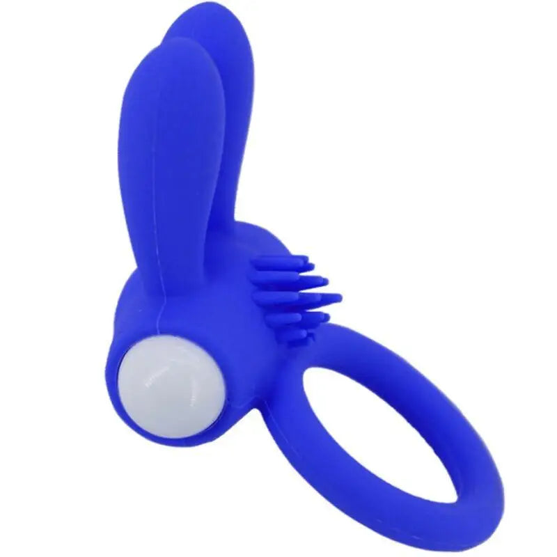 ARMONY - MR BUNNY ANEL VIBRADOR SILICONE AZUL - Sexshoptuga 