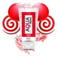 AQUA TRAVEL - LUBRIFICANTE À BASE DE ÁGUA AQUA TRAVEL SABOR LOLLIPOP - 50 ML - Sexshoptuga  Sexshoptuga 