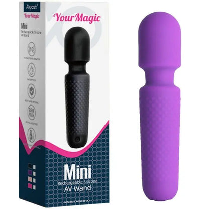 ARMONY - YOUR MAGIC MASSAGER E VIBRADOR RECARREGÁVEL 10 VIBRAÇÕES VARINHA PONTOS ROXO - Sexshoptuga 