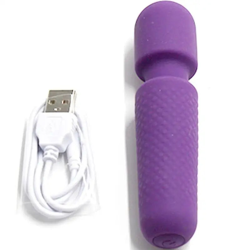 ARMONY - YOUR MAGIC MASSAGER E VIBRADOR RECARREGÁVEL 10 VIBRAÇÕES VARINHA PONTOS ROXO - Sexshoptuga 