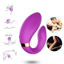 ARMONY - VIBRADOR CRESCENTE PARA CASAIS COM CONTROLE REMOTO ROXO - Sexshoptuga  Sexshoptuga 