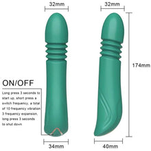 ARMONY - VIBRADOR E IMPULSO DE PONTO G VERDE - Sexshoptuga  Sexshoptuga 