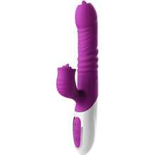 ARMONY - VIBRADOR DE LÍNGUA DUPLA E EFEITO DE CALOR VIOLETA DE EMPURRO - Sexshoptuga  Sexshoptuga 