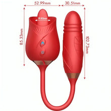 ARMONY - VIBRADOR DE FLOR DELIGHT E IMPULSO COM LÍNGUA VERMELHA - Sexshoptuga  Sexshoptuga 