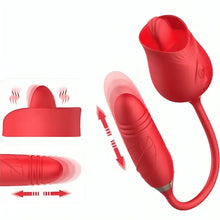 ARMONY - VIBRADOR DE FLOR DELIGHT E IMPULSO COM LÍNGUA VERMELHA - Sexshoptuga  Sexshoptuga 