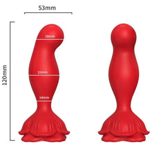 ARMONY - VIBRADOR ROSA E PLUG ANAL CONTROLE REMOTO VERMELHO - Sexshoptuga  Sexshoptuga 