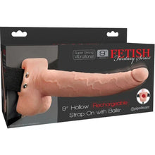 FETISH FANTASY SERIES - ARNÊS AJUSTVEL PÉNIS REALISTA COM BOLAS RECARREGVEIS E VIBRADOR 23 CM - Sexshoptuga  Sexshoptuga 