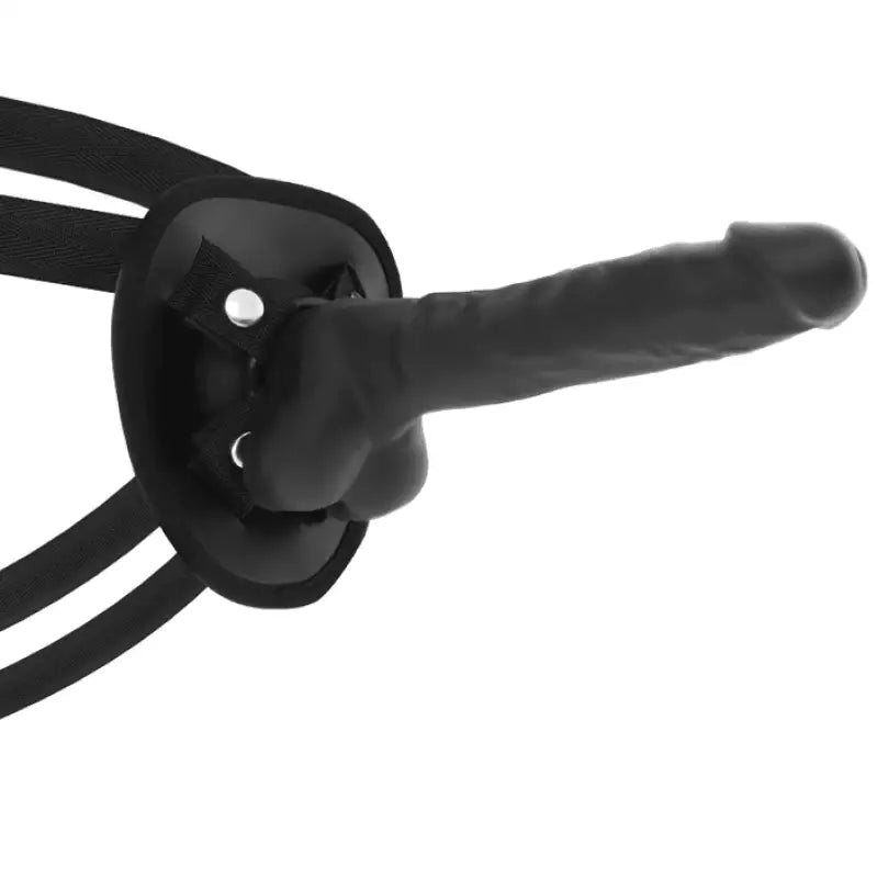 COCK MILLER - ARNÊS + DENSIDADE DE SILICONE ARTICULVEL COCKSIL PRETO 19,5 CM - Sexshoptuga 