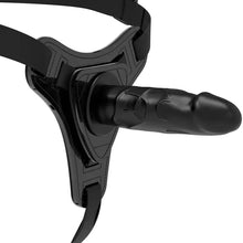 FETISH SUBMISSIVE HARNESS - SILICONE PRETO REALÍSTICO 15 CM - Sexshoptuga  Sexshoptuga 