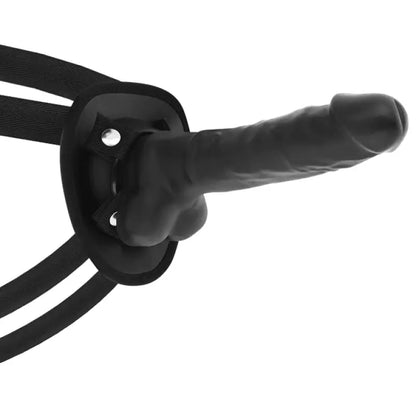 COCK MILLER - ARNÊS + DENSIDADE DE SILICONE ARTICULVEL COCKSIL PRETO 18 CM - Sexshoptuga 