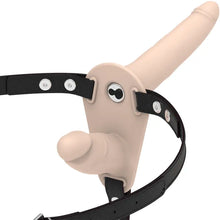 FETISH SUBMISSIVE HARNESS - VIBRADOR FLESH UP DE DUPLA PENETRAÇÃO - Sexshoptuga  Sexshoptuga 