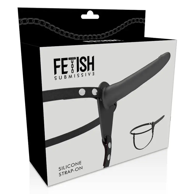 FETISH SUBMISSIVE HARNESS - SILICONE PRETO 15 CM - Sexshoptuga 