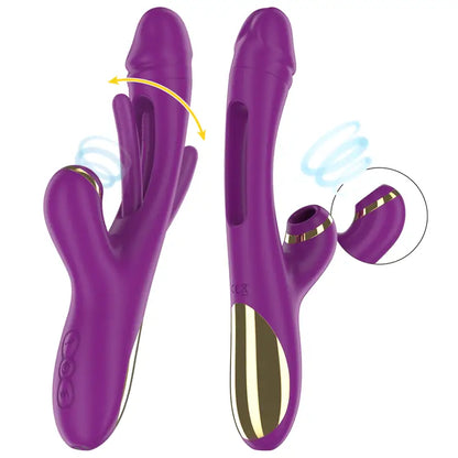 INTENSE - ATENEO VIBRADOR MULTIFUNO RECARREGVEL 7 VIBRAÕES COM LÍNGUA OSCILANTE E SUCO ROXA - Sexshoptuga 