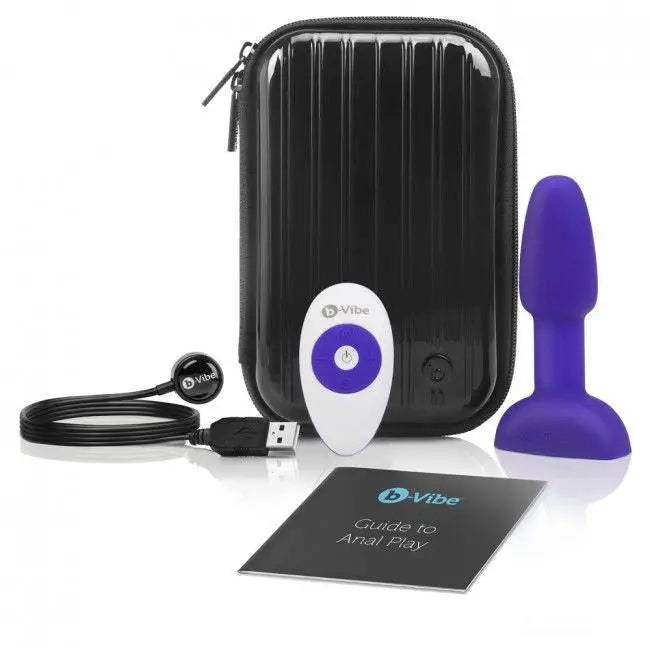 B-VIBE - RIMMING CONTROLE REMOTO PLUG ANAL PETITE LILAC - Sexshoptuga 