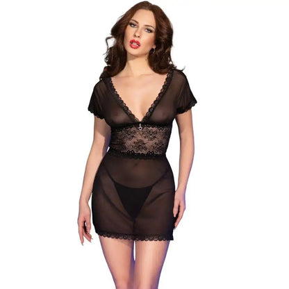 CHILIROSE - CR 4830 BABYDOLL PRETO S - Sexshoptuga 