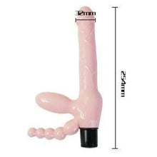 BAILE - ARNÊS SEM CORDA TPR COM VIBRAO E ESTIMULAO ANAL 25.4 CM - Sexshoptuga  Sexshoptuga 