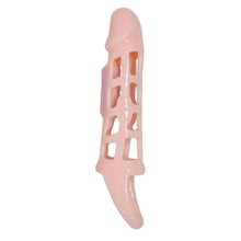 BAILE - CAPA EXTENSORA DE PÊNIS COM VIBRAO E ALA NATURAL 13.5 CM - Sexshoptuga  Sexshoptuga 