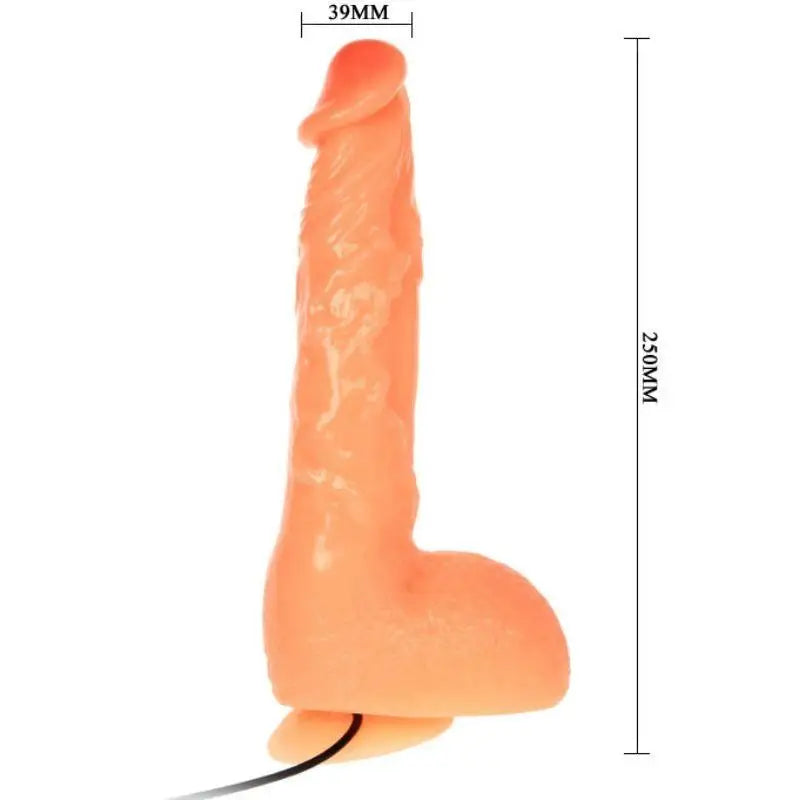 BAILE - DILDO DE VIBRAO DE PÊNIS COM SENSAO REALÍSTICA DE VIBRAO - Sexshoptuga 