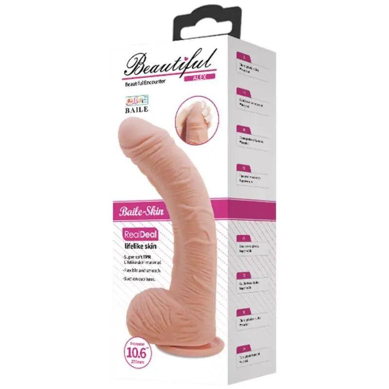 BAILE - DILDO PELE REALISTA ALEX 27 CM - Sexshoptuga 