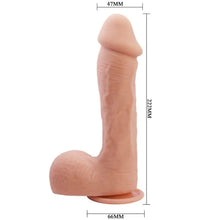 BAILE - DILDO PELE REALISTA JOHNSON 22 CM - Sexshoptuga  Sexshoptuga 