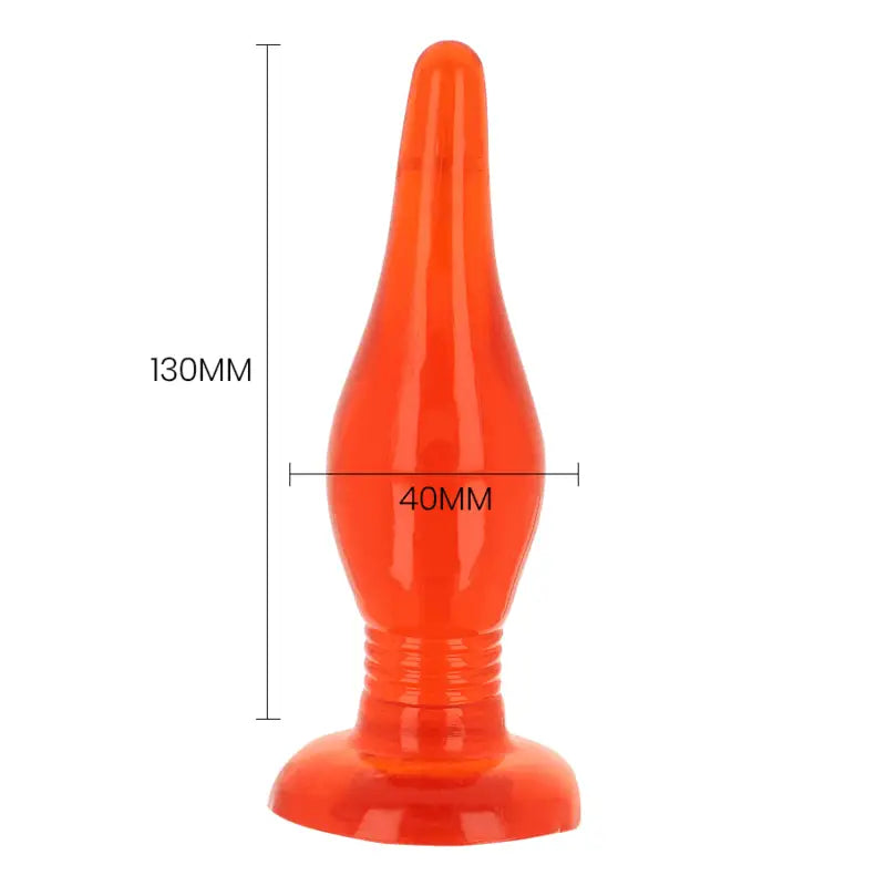 BAILE - PLUG ANAL SOFT TOUCH VERMELHO 14.2 CM - Sexshoptuga 