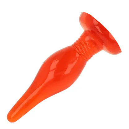 BAILE - PLUG ANAL SOFT TOUCH VERMELHO 14.2 CM - Sexshoptuga 