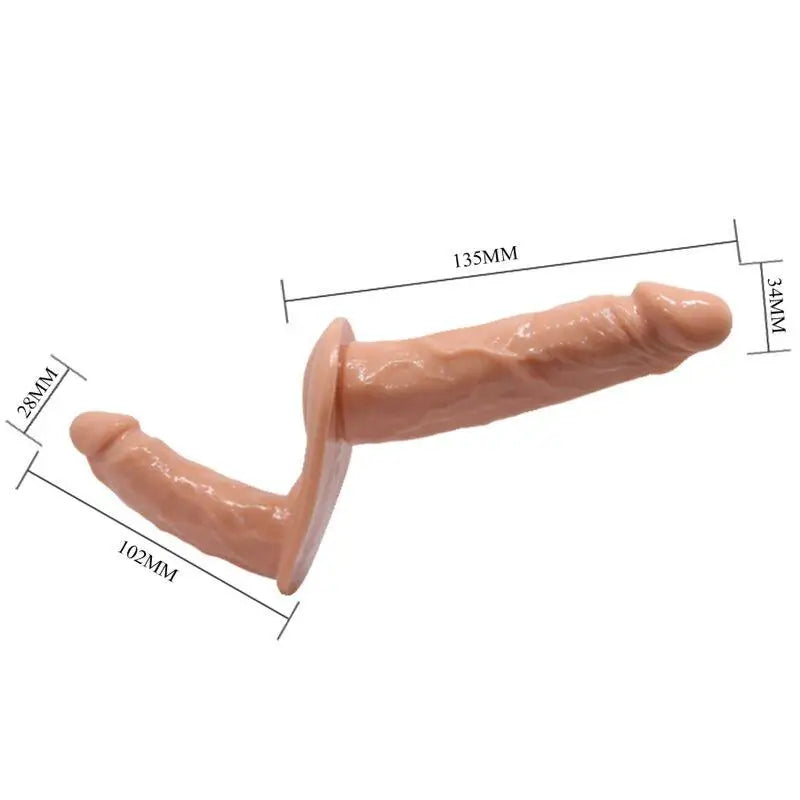 BAILE - ULTRA APAIXONADO DILDOS DUPLOS COM ARNÊS - Sexshoptuga 