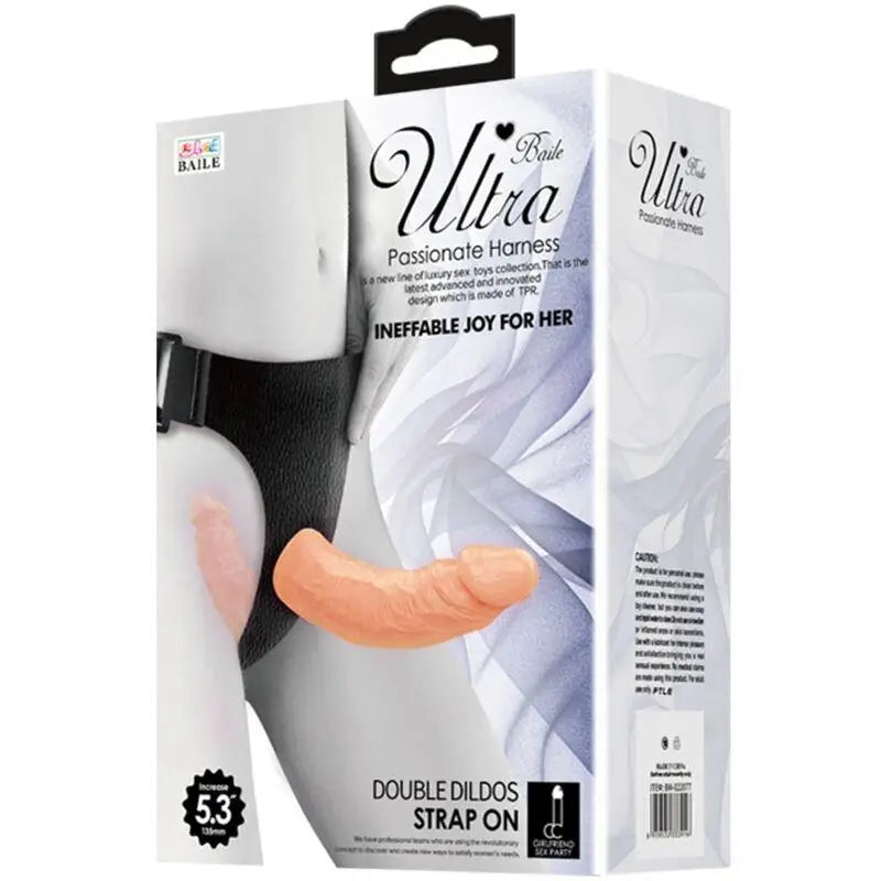 BAILE - ULTRA APAIXONADO DILDOS DUPLOS COM ARNÊS - Sexshoptuga 