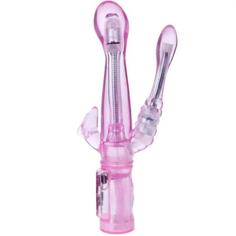 BAILE - VIBRADOR FLEXÍVEL COM ESTIMULADOR ANAL - Sexshoptuga 