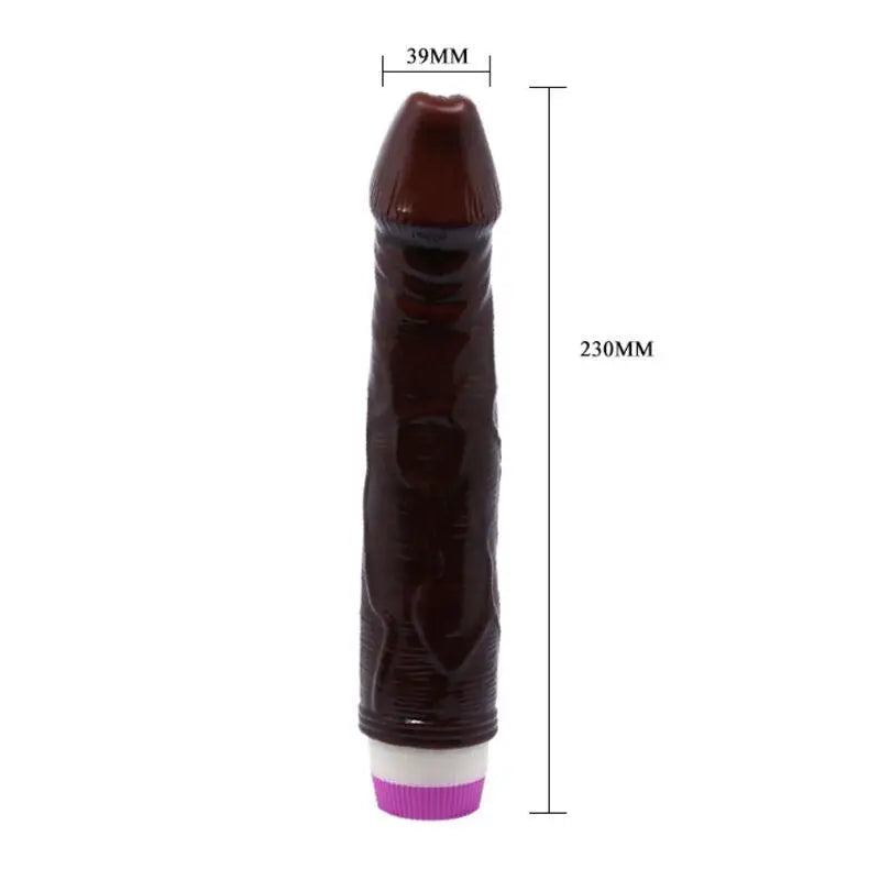 BAILE - VIBRADOR WAVES OF PLEASURE 23 CM CASTANHO - Sexshoptuga 