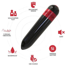 ARMONY - BALA VIBRADOR FOGUETE PRETO - Sexshoptuga  Sexshoptuga 