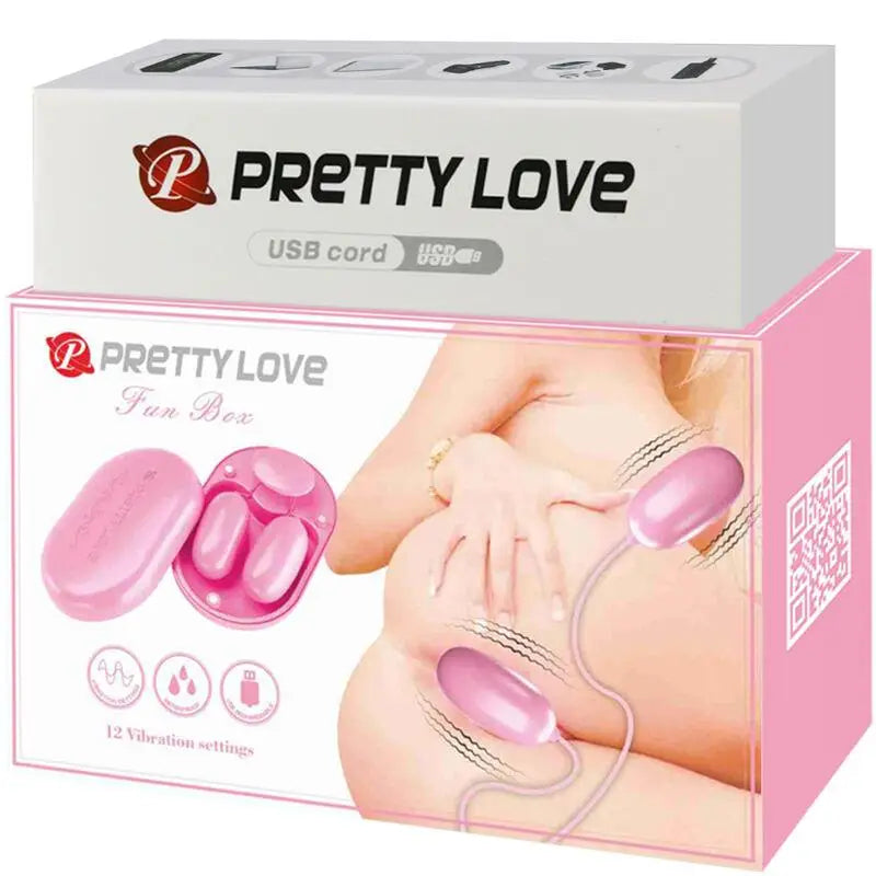 PRETTY LOVE - BALA VIBRANTE ROSA FUN BOX - Sexshoptuga 