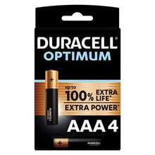 DURACELL - BATERIA ALCALINA OPTIMUM 200 AAA LR03 4 UNIDADE - Sexshoptuga  Sexshoptuga 