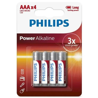 PHILIPS - BATERIA POWER ALCALINA AAA LR03 4 PACK - Sexshoptuga 