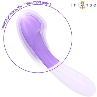 INTENSE - BECKY VIBRADOR 19 CM AQUECÍVEL 7 VIBRAÇÕES ROXO - Sexshoptuga 